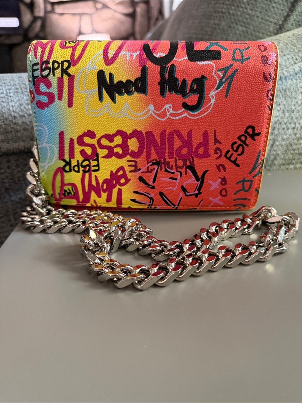 NWT Graffiti Gradient Crossbody Bag - Multicolor - Picture 3 of 9